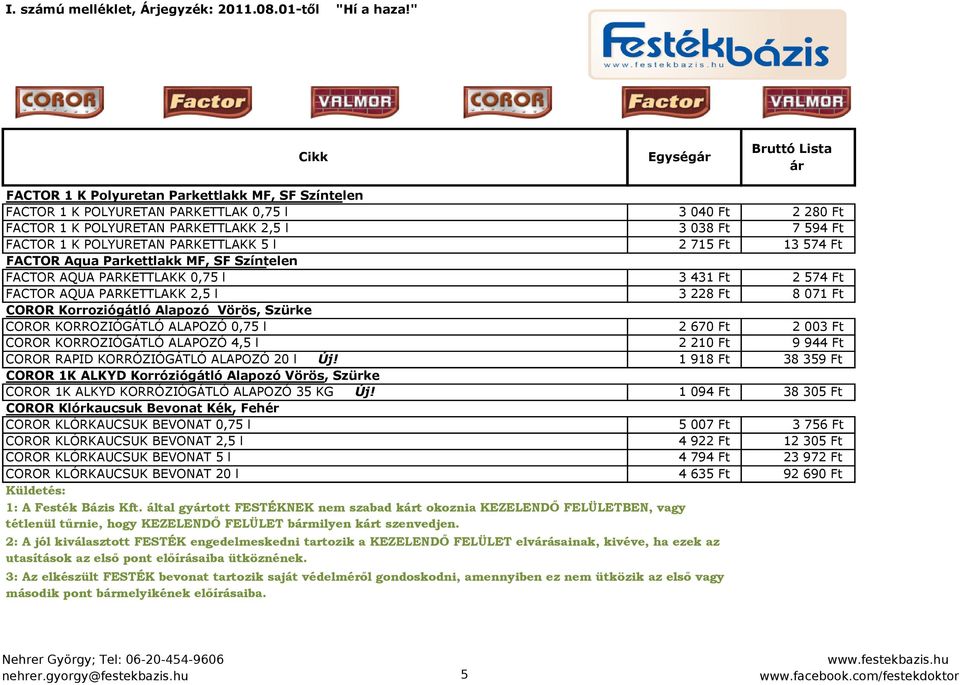 Alapozó Vörös, Szürke COROR KORROZIÓGÁTLÓ ALAPOZÓ 0,75 l 2 670 Ft 2 003 Ft COROR KORROZIÓGÁTLÓ ALAPOZÓ 4,5 l 2 210 Ft 9 944 Ft COROR RAPID KORRÓZIÓGÁTLÓ ALAPOZÓ 20 l Új!