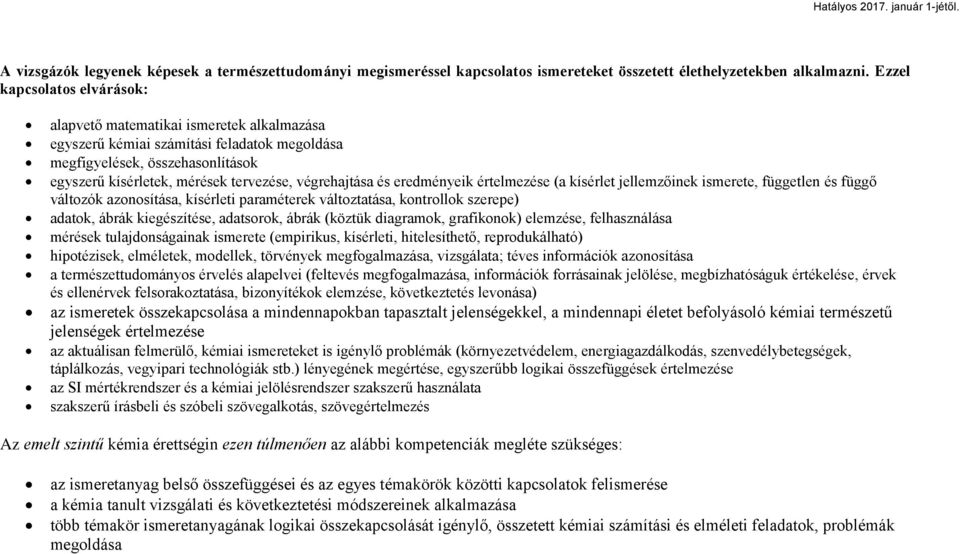 végrehajtása és eredményeik értelmezése (a kísérlet jellemzőinek ismerete, független és függő változók azonosítása, kísérleti paraméterek változtatása, kontrollok szerepe) adatok, ábrák kiegészítése,