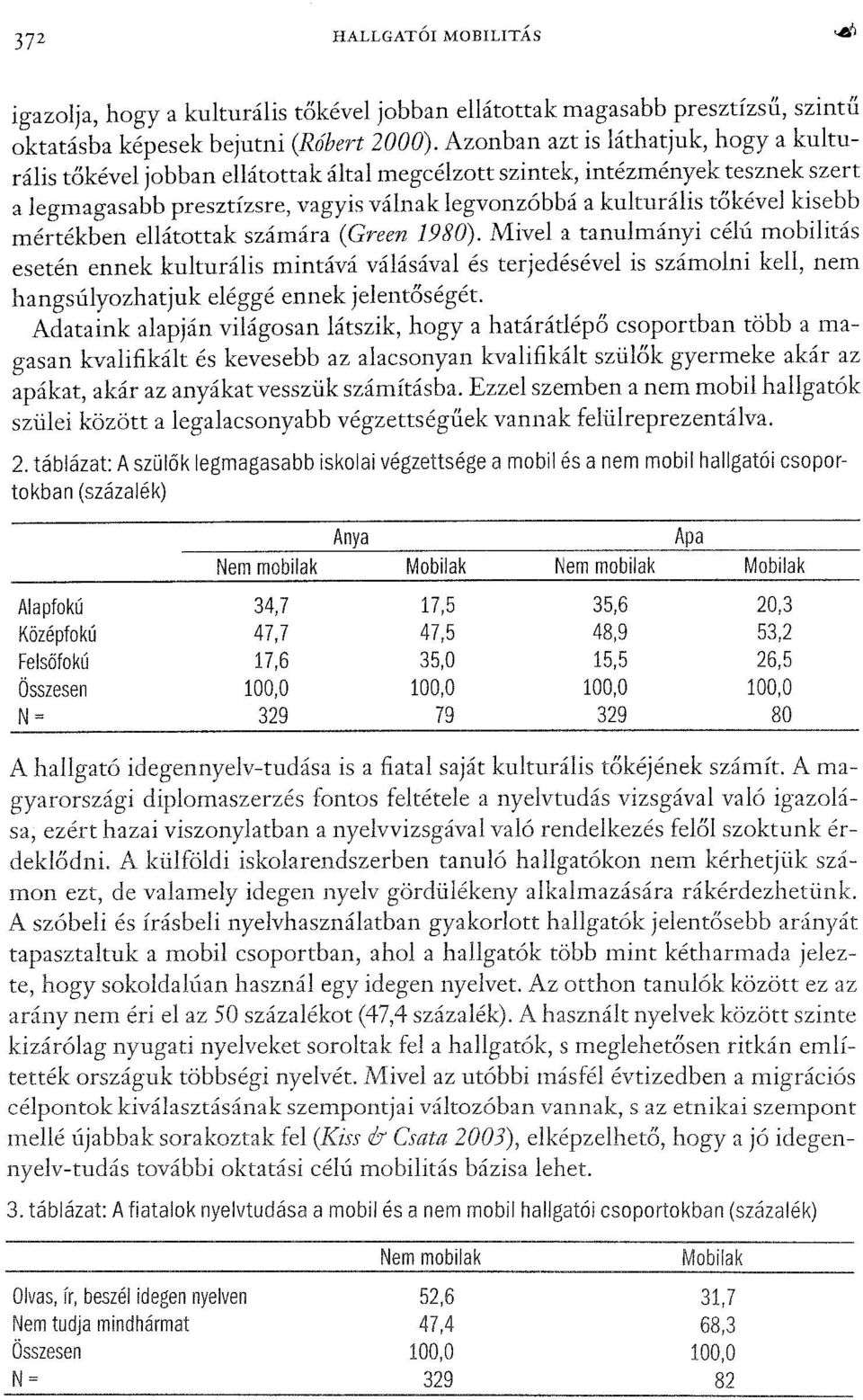 kisebb mértékben ellátottak számára (Green 1980).