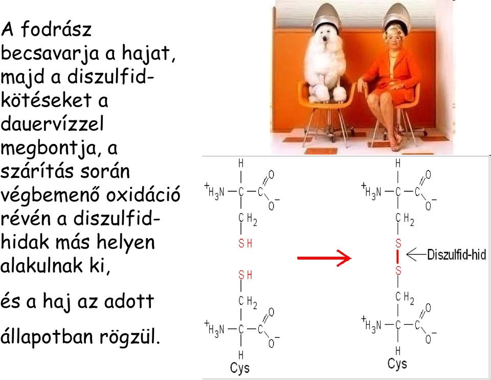 szárítás során végbemenő oxidáció révén a