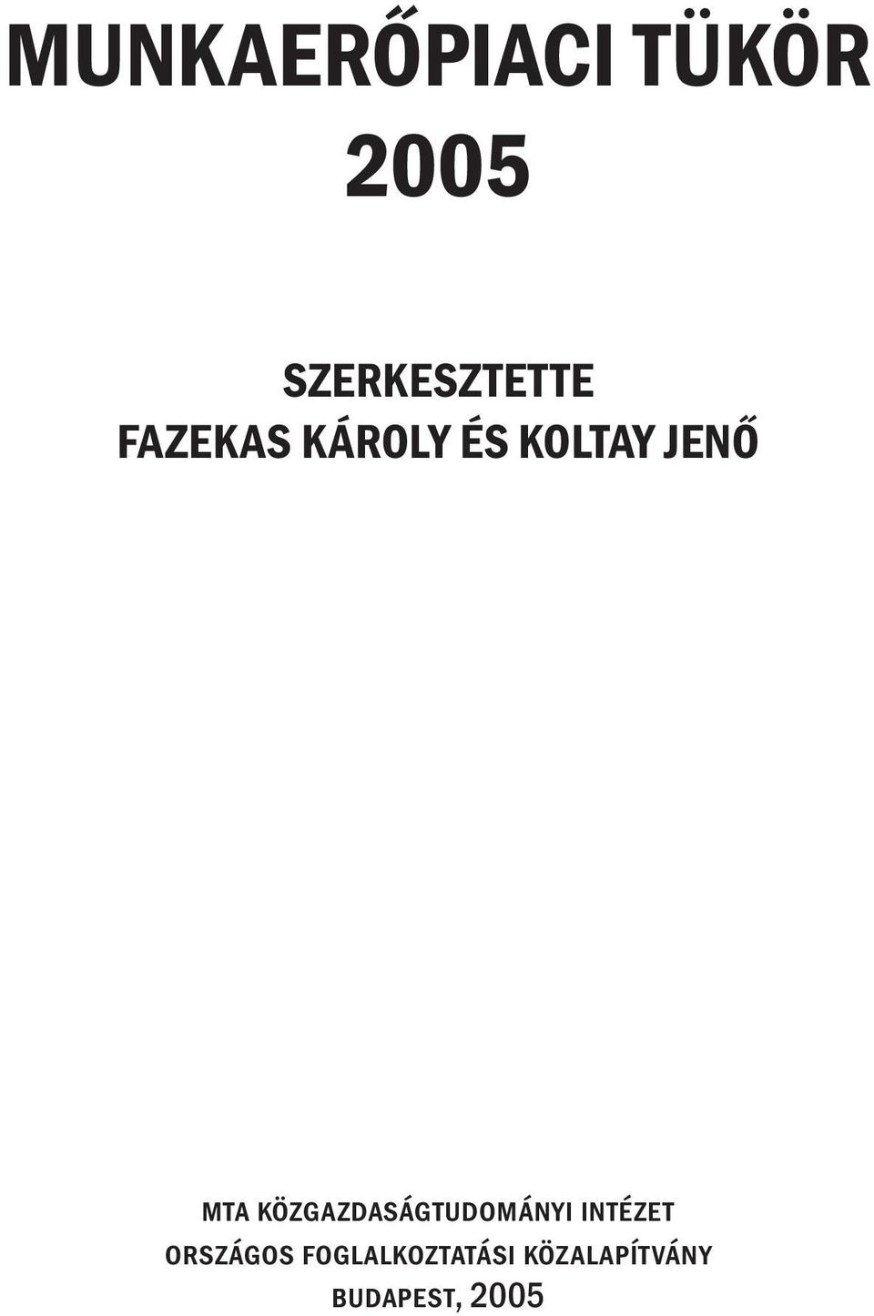 munkaerőpiaci tükör PDF Ingyenes letöltés