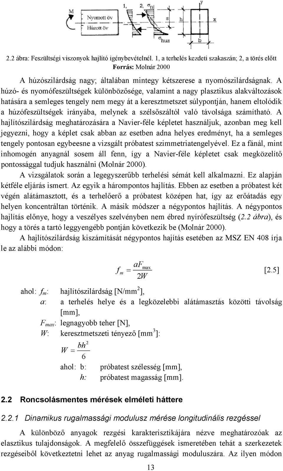 irányába, melynek a szélsőszáltól való távolsága számítható.