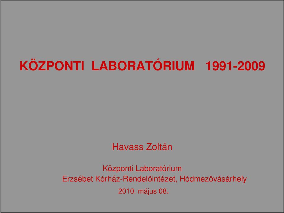 Laboratórium Erzsébet