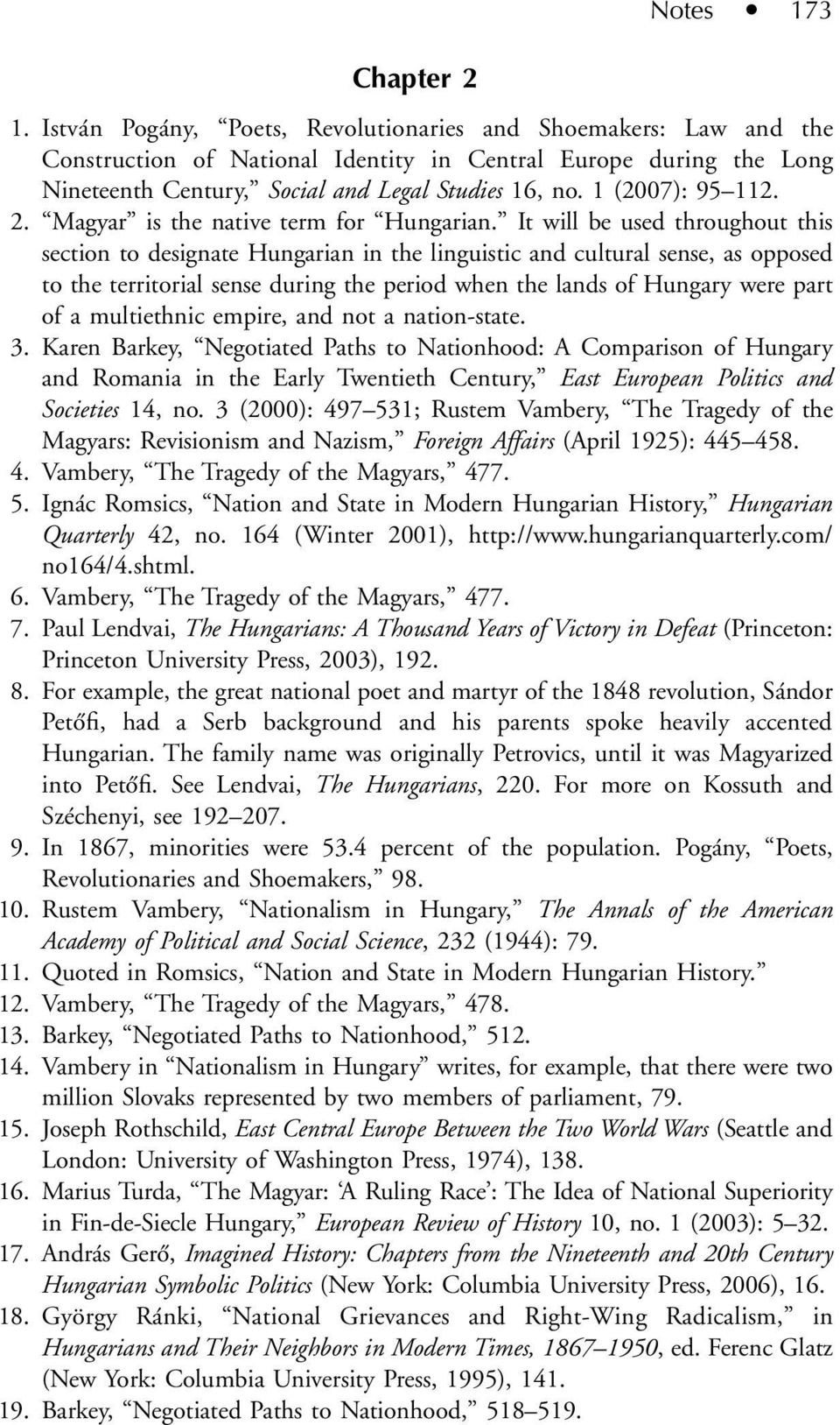 1 (2007): 95 112. 2. Magyar is the native term for Hungarian.