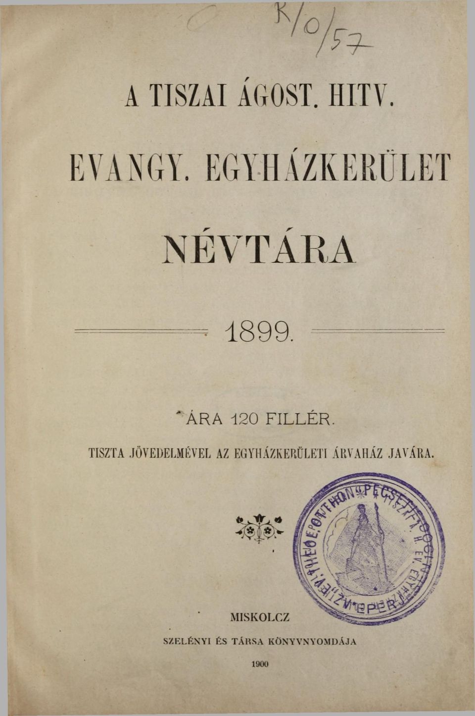 'ÁRA 120 FILLÉR.