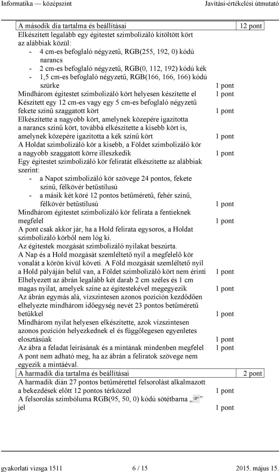 befoglaló négyzetű fekete színű szaggatott kört Elkészítette a nagyobb kört, amelynek közepére igazította a narancs színű kört, továbbá elkészítette a kisebb kört is, amelynek közepére igazította a