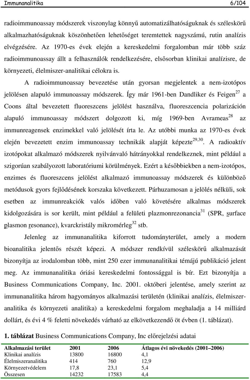 A radioimmunoassay bevezetése után gyorsan megjelentek a nem-izotópos jelölésen alapuló immunoassay módszerek.