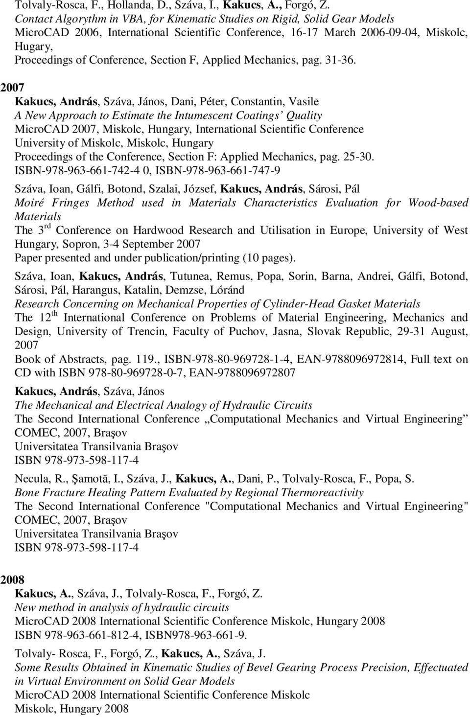 Section F, Applied Mechanics, pag. 31-36.