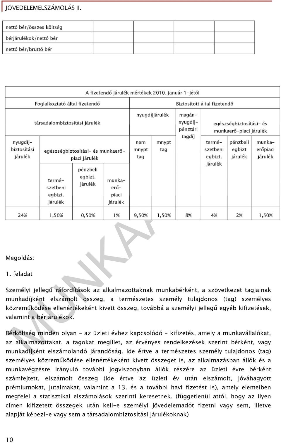 járulék munka- erő- piaci járulék nyugdíjjárulék Biztosított által fizetendő társadalombiztosítási járulék nyugdíj- egészségbiztosítási- és pénztári munkaerő-piaci járulék tagdíj nyugdíj- nem mnypt