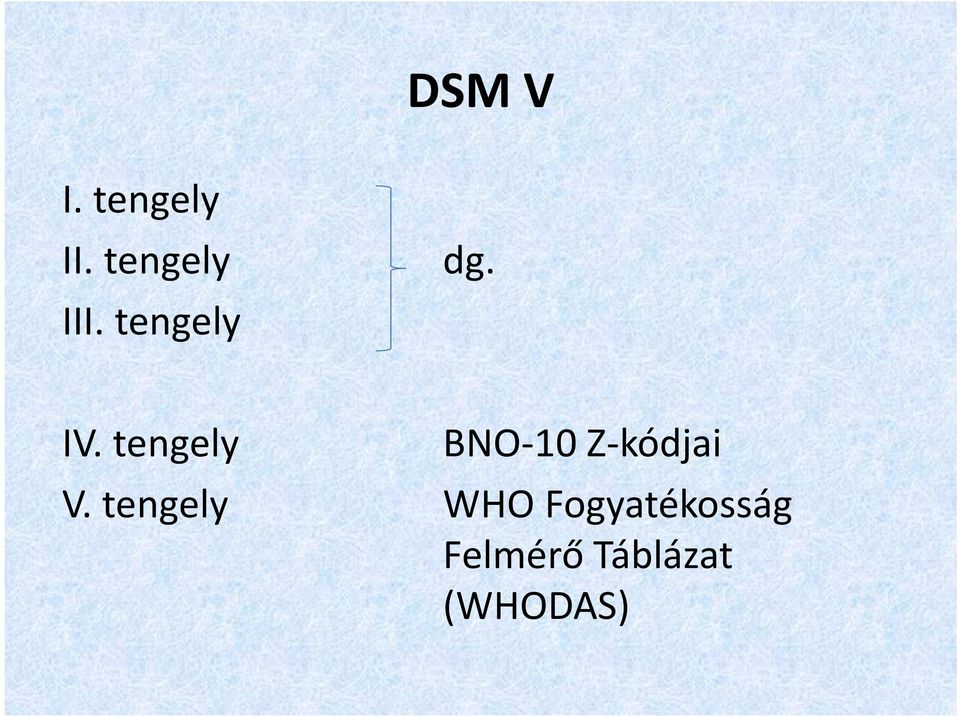 tengely BNO-10 Z-kódjai V.