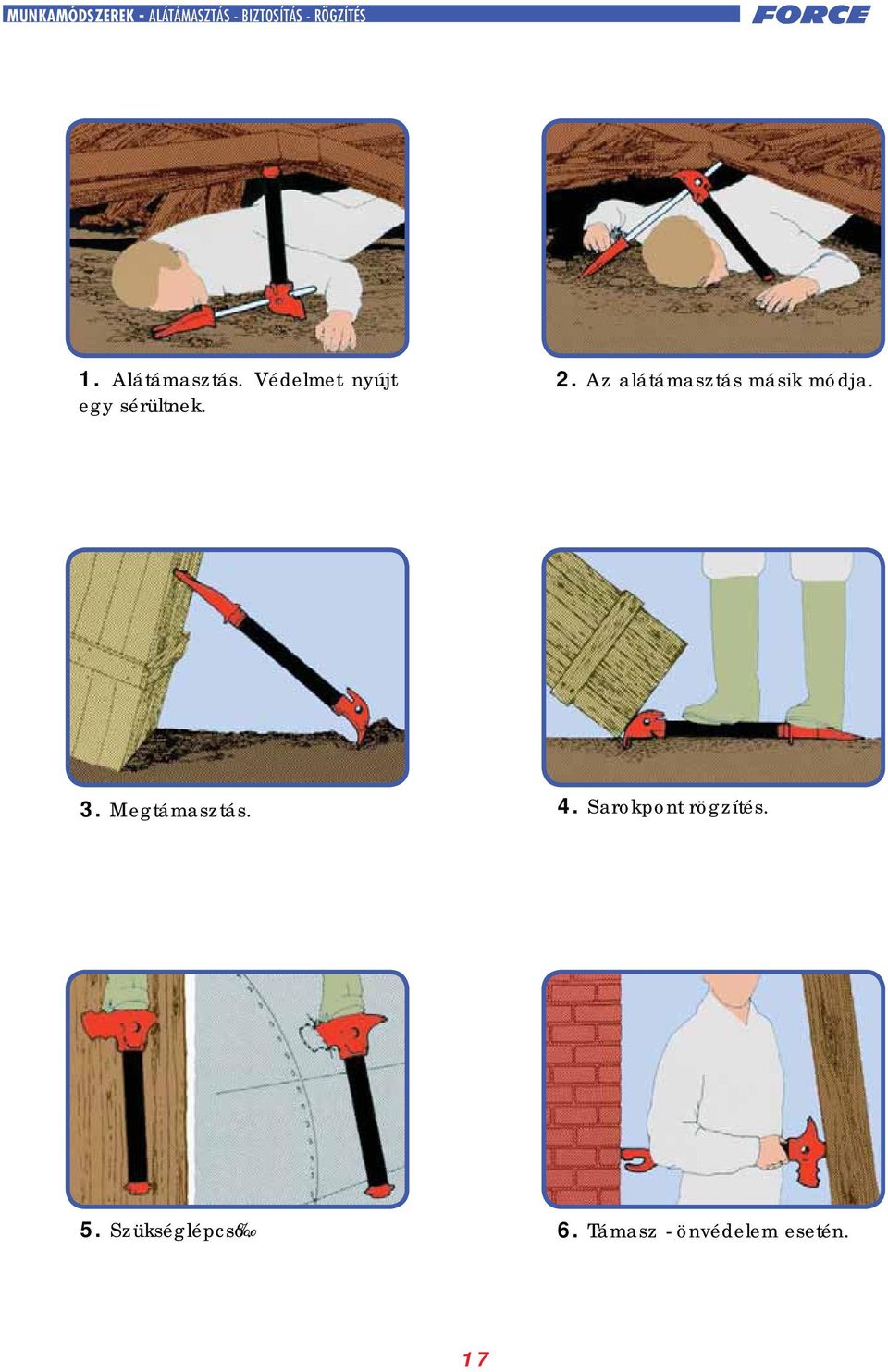 Az alátámasztás másik módja. 3. Megtámasztás. 4.