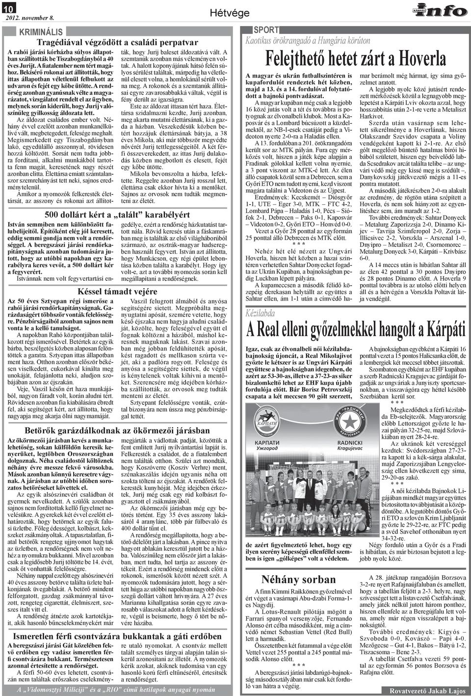 Áttekinti korunk randevúit