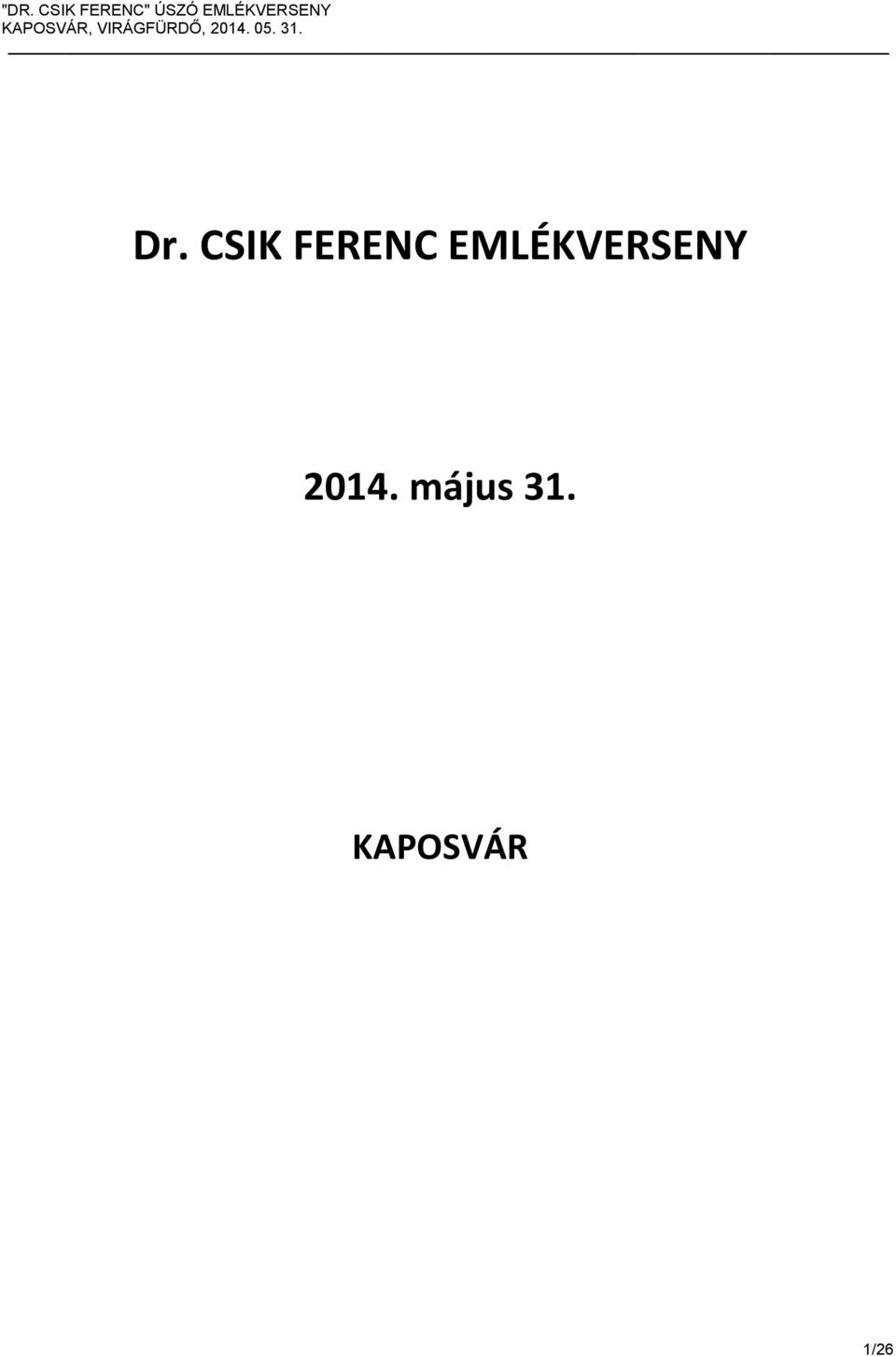 EMLÉKVERSENY