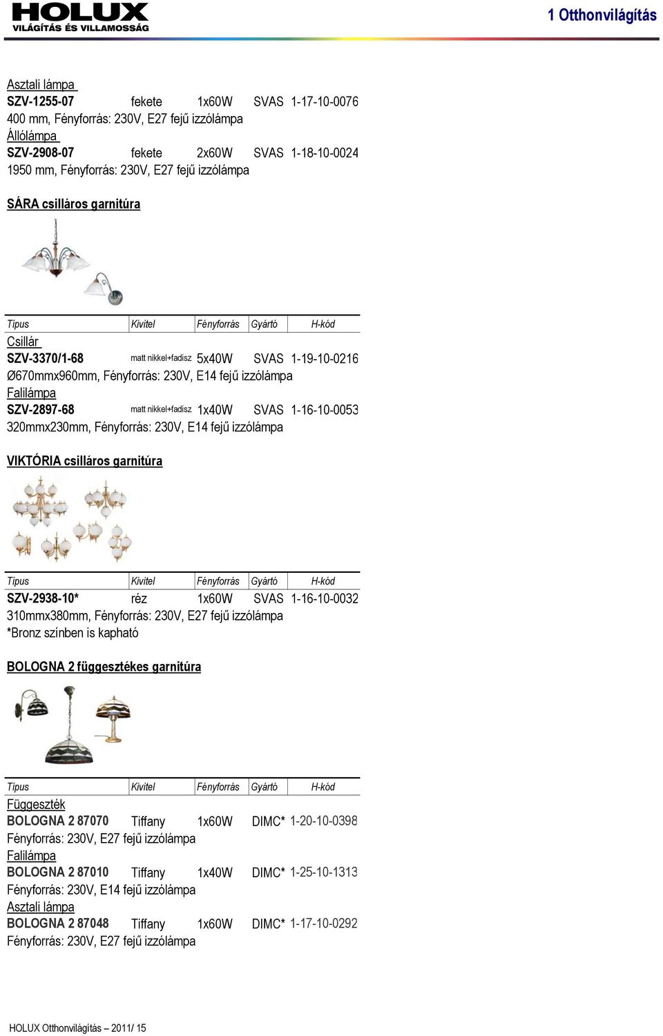 SVAS 1-16-10-0053 320mmx230mm, Fényforrás: 230V, E14 fejű izzólámpa VIKTÓRIA csilláros garnitúra SZV-2938-10* réz 1x60W SVAS 1-16-10-0032 310mmx380mm, Fényforrás: 230V, E27 fejű izzólámpa *Bronz