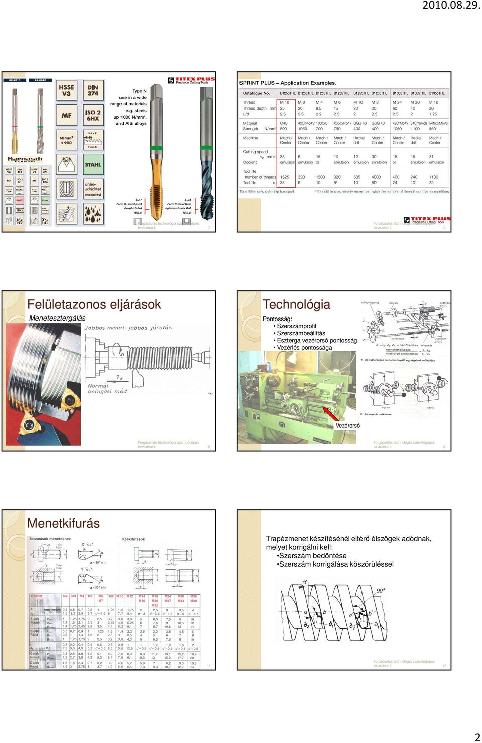 Rögzítı menetek Mozgató menetek - PDF Ingyenes letöltés