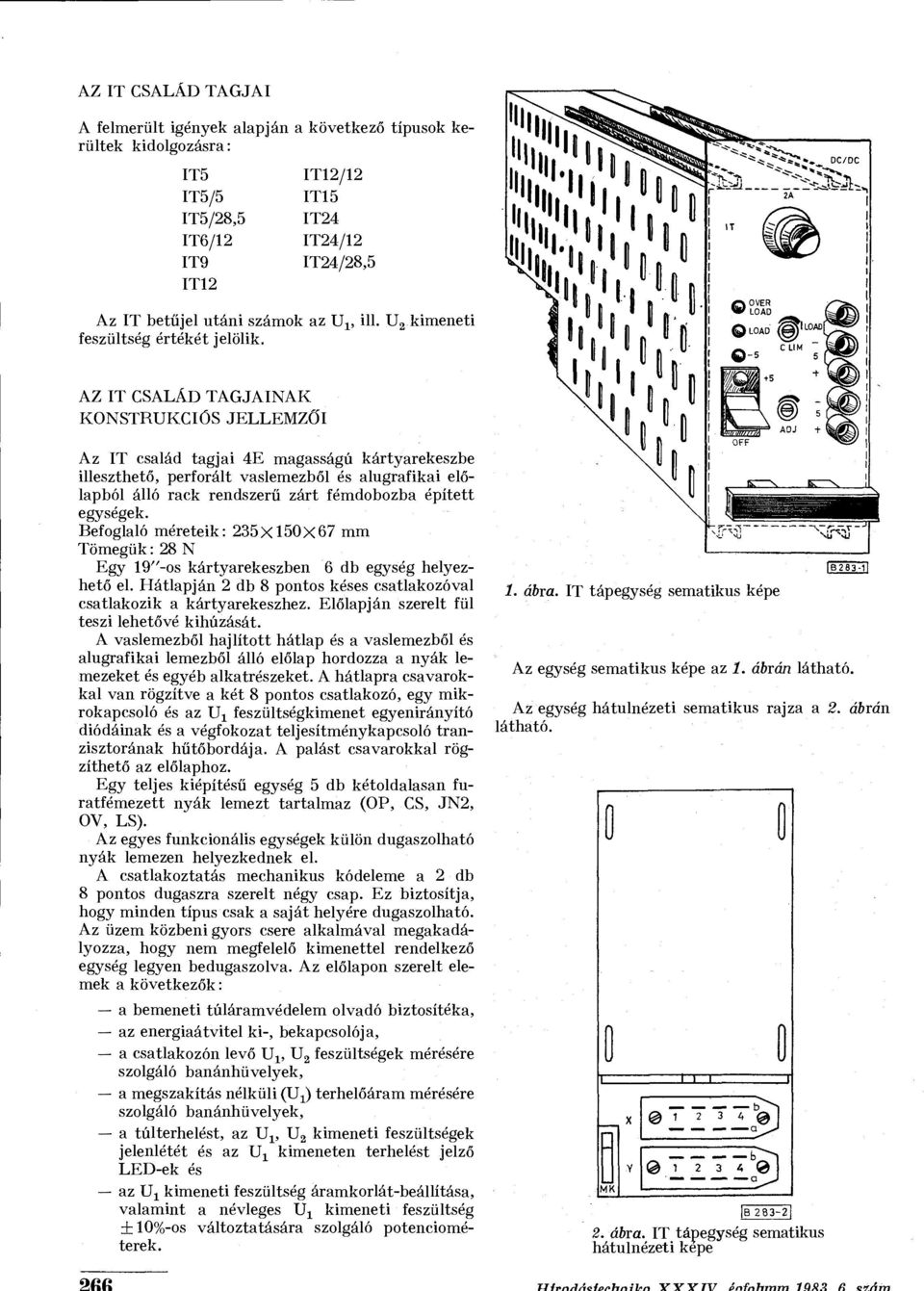 Hh' OVER LOAD QLOAD (gí AZ IT CSALÁD TAGJAINAK KONSTRUKCIÓS JELLEMZŐI Az IT család tagja 4E magasságú kártyarekeszbe lleszthető, perforált vaslemezből és alugrafka előlapból álló rack rendszerű zárt