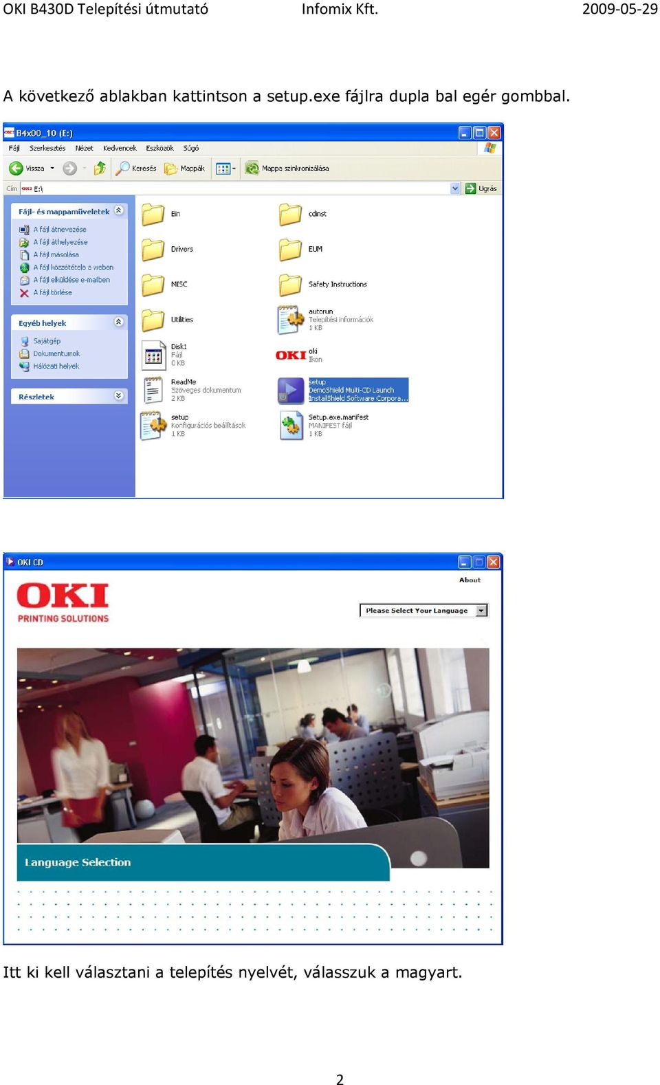 OKI B430 telepítési útmutató - PDF Free Download