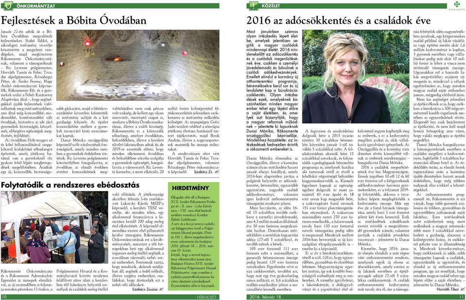 adták át a Bóbita Óvodában megvalósult fejlesztéseket.