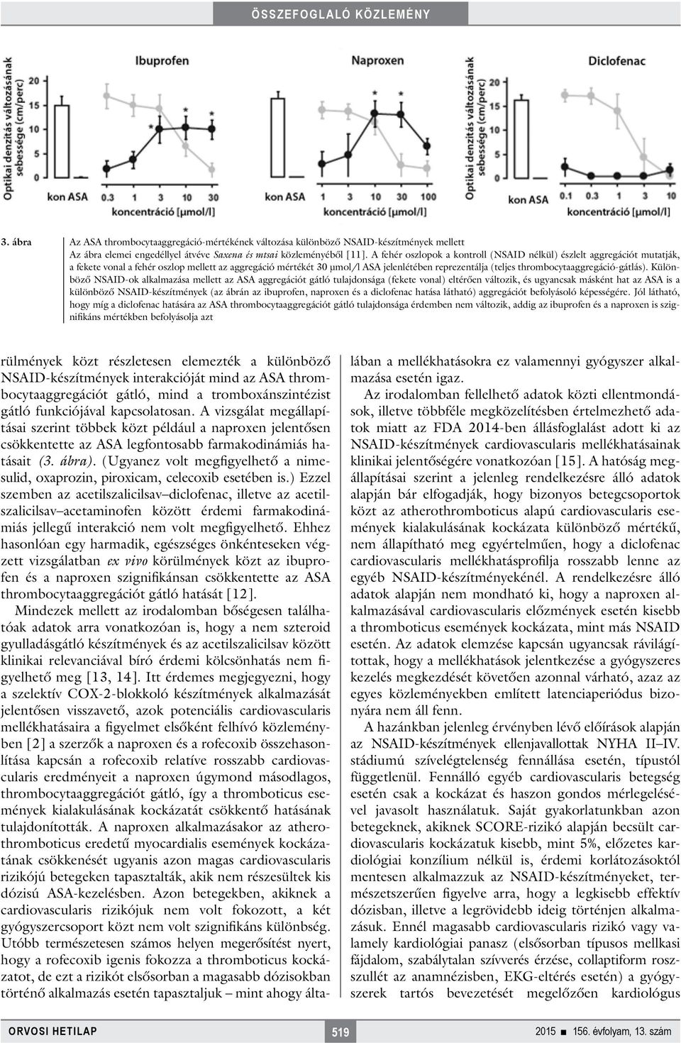 thrombocytaaggregáció-gátlás).