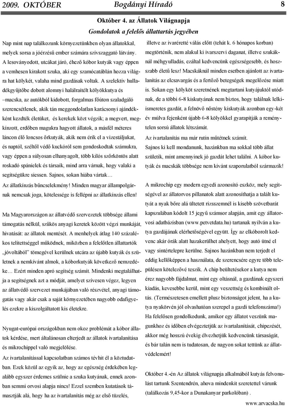 A szelektív hulladékgyűjtőbe dobott alomnyi halálraítélt kölyökkutya és macska, az autókból kidobott, forgalmas főúton szaladgáló szerencsétlenek, akik tán meggondolatlan karácsonyi ajándékként
