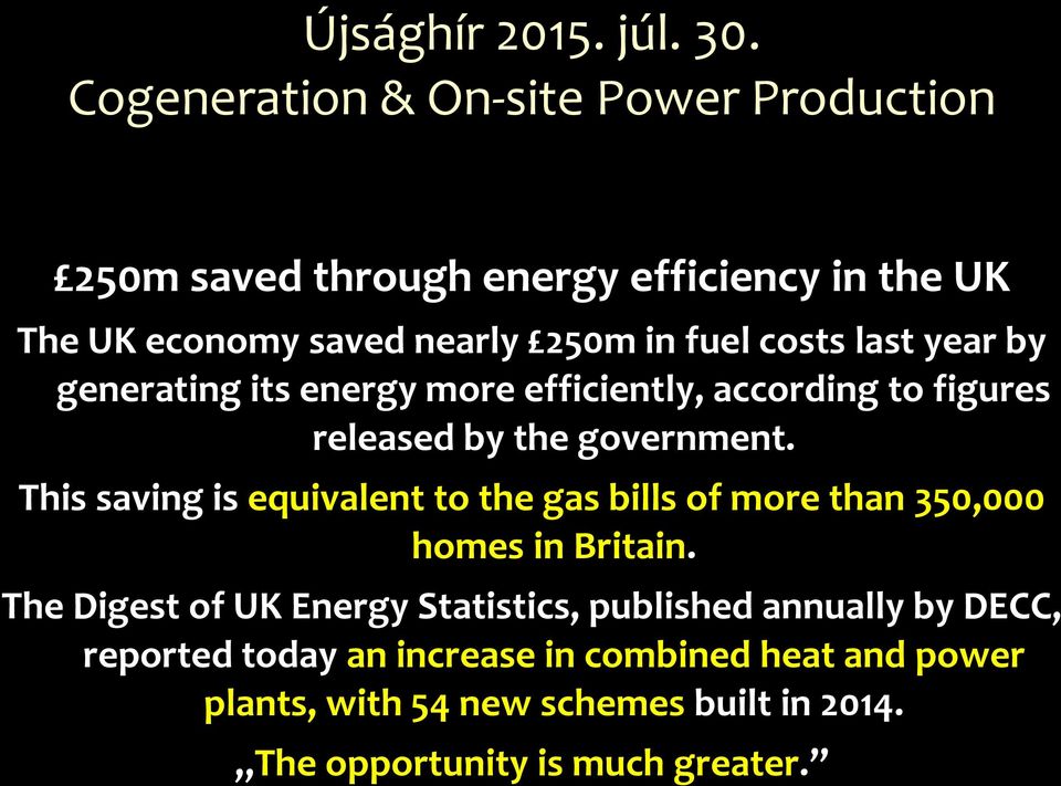 last year by generating its energy more efficiently, according to figures released by the government.