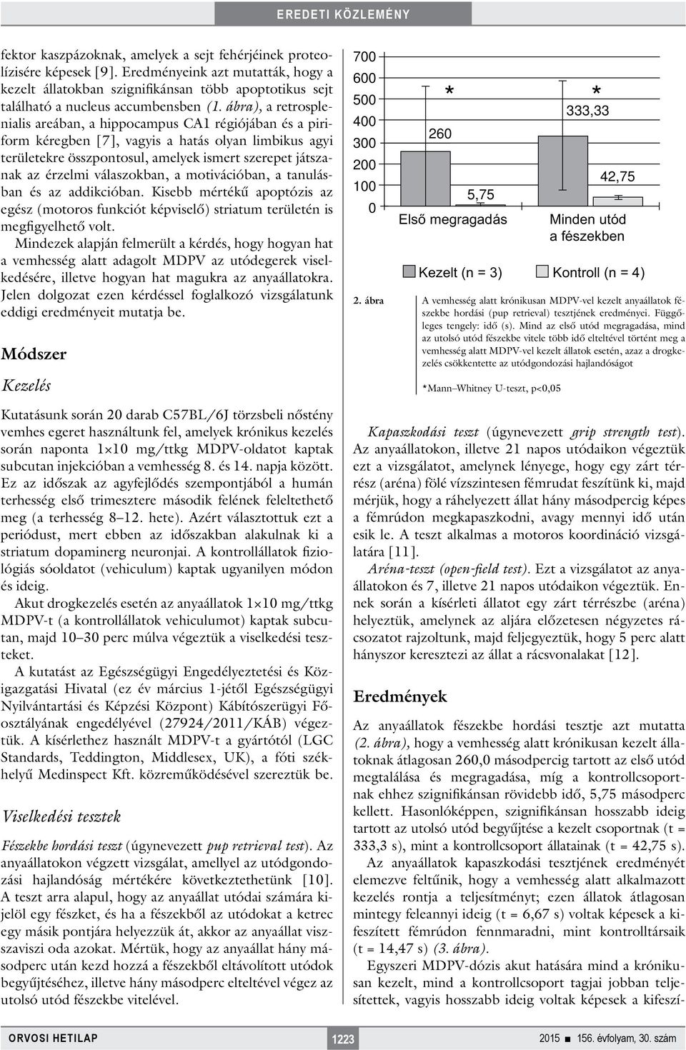 ábra), a retrosplenialis areában, a hippocampus CA1 régiójában és a piriform kéregben [7], vagyis a hatás olyan limbikus agyi területekre összpontosul, amelyek ismert szerepet játszanak az érzelmi