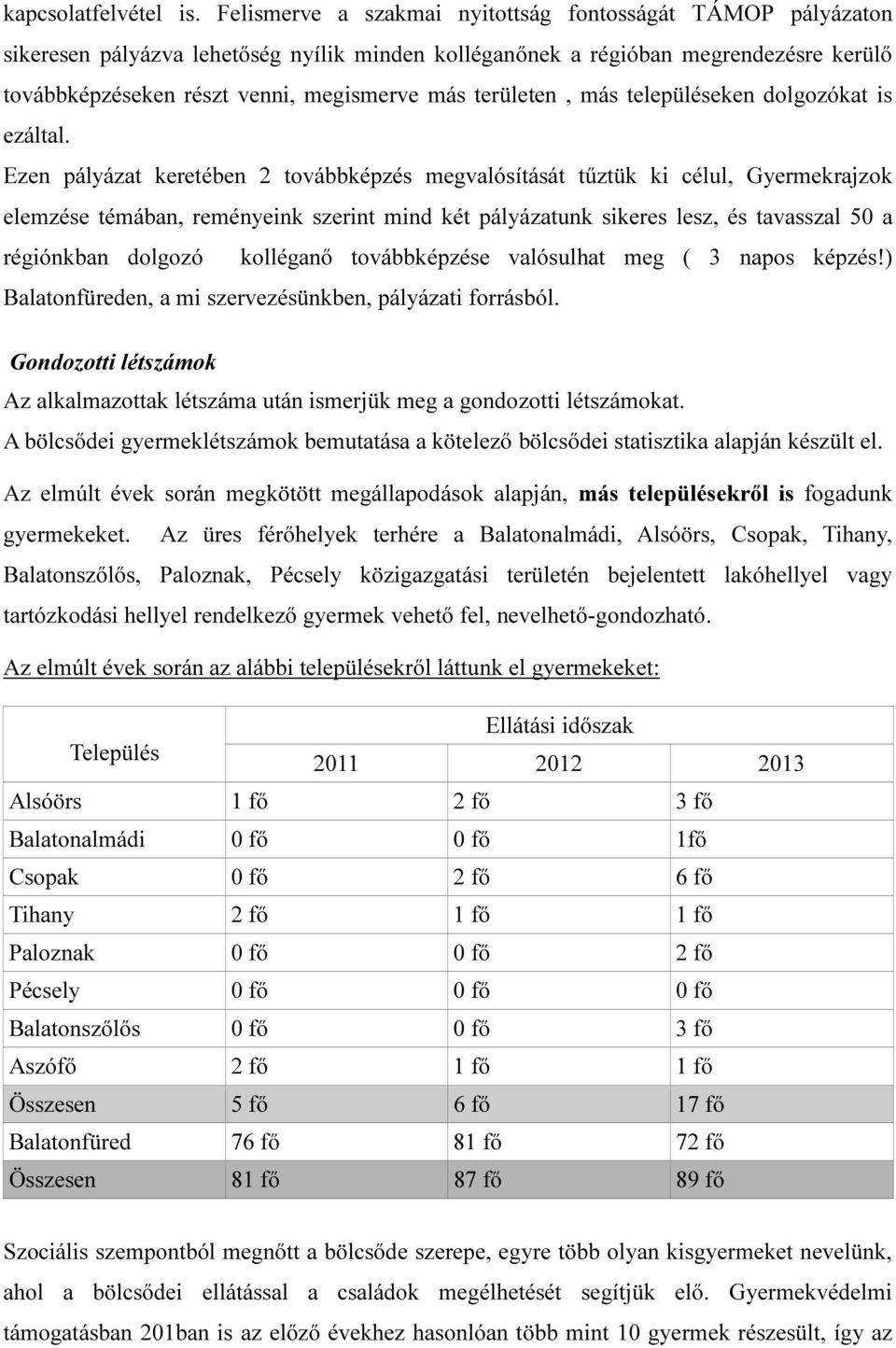 területen, más településeken dolgozókat is ezáltal.