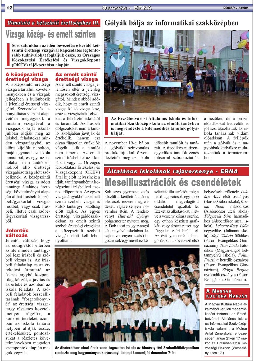 Vizsgaközpont (OKÉV) tájékoztatása alapján.