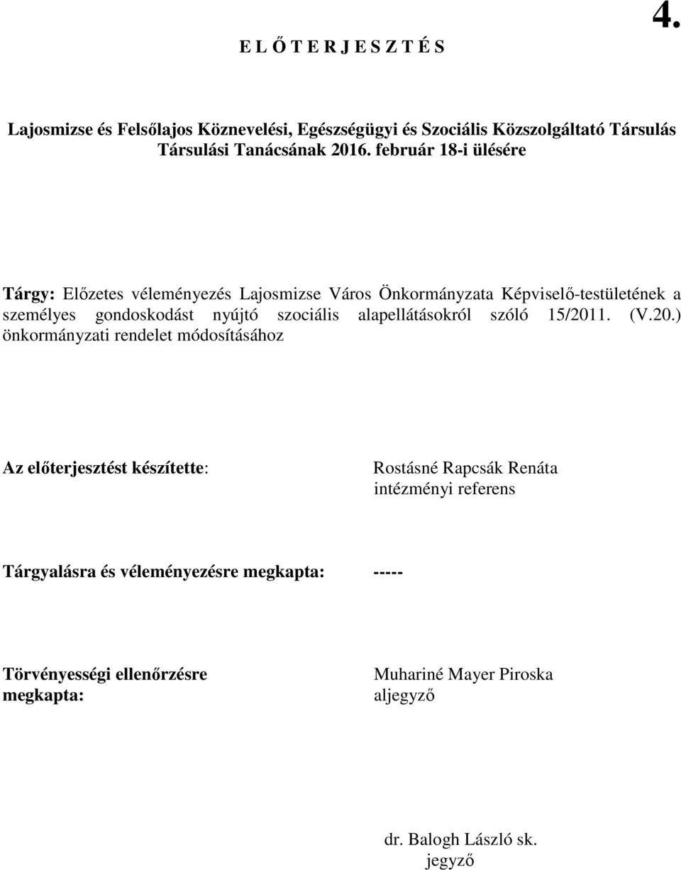 alapellátásokról szóló 15/201