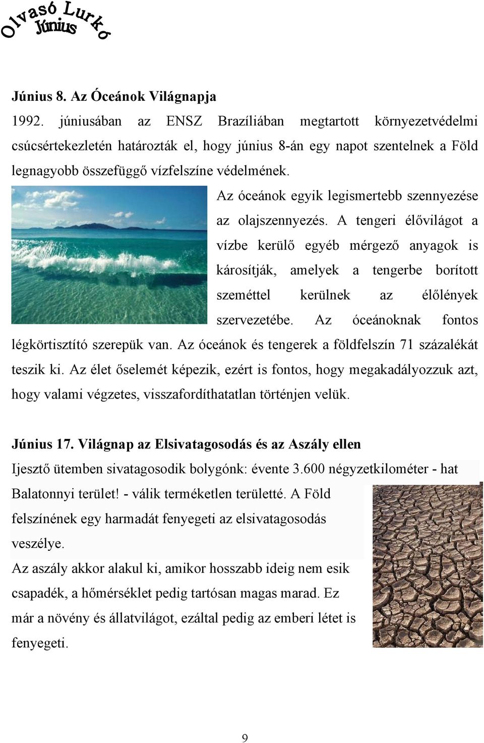 Az óceánok egyik legismertebb szennyezése az olajszennyezés.