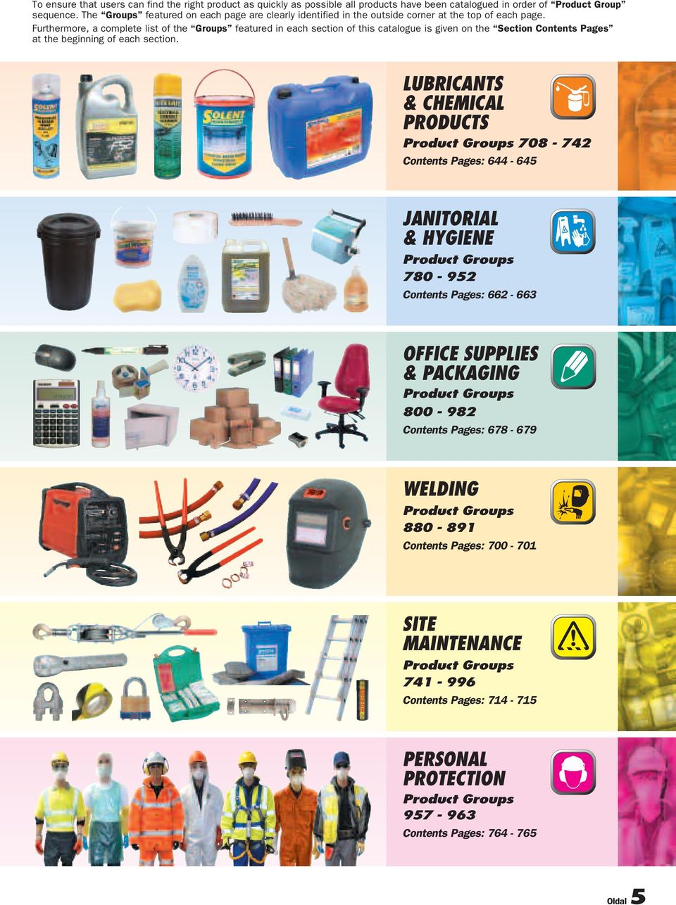 Furthermore, a complete list of the Groups featured in each section of this catalogue is given on the Section Contents Pages at the beginning of each section.