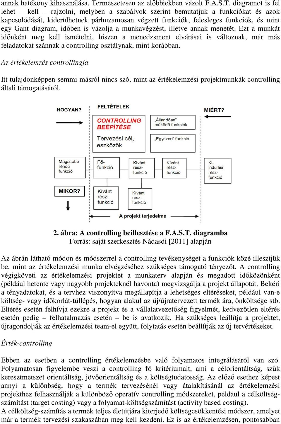 diagramot is fel lehet kell rajzolni, melyben a szabályok szerint bemutatjuk a funkciókat és azok kapcsolódását, kiderülhetnek párhuzamosan végzett funkciók, felesleges funkciók, és mint egy Gant