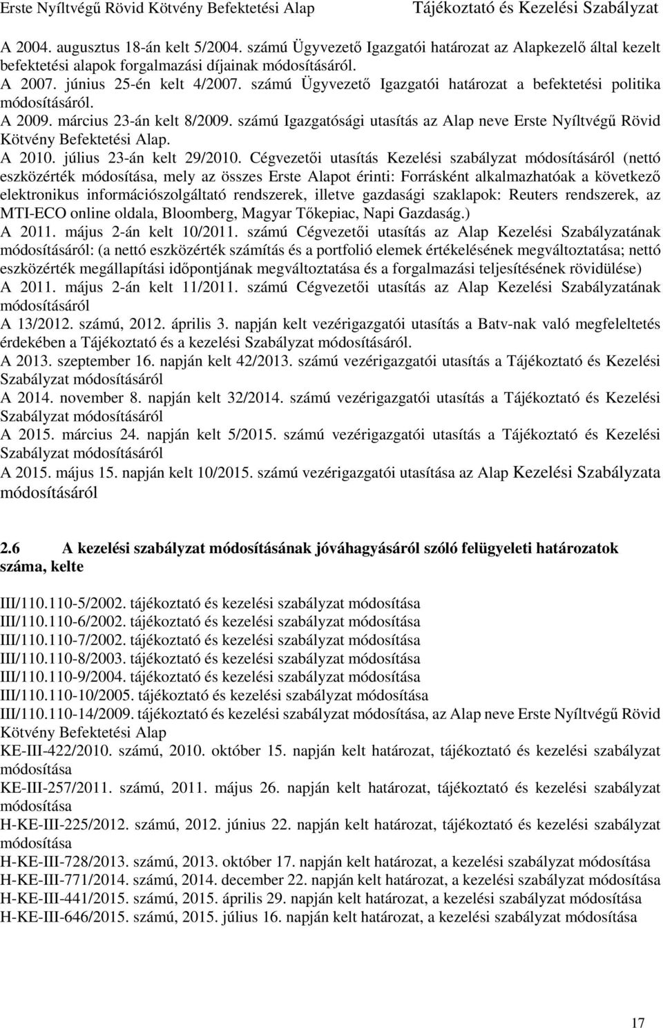 A 2010. július 23-án kelt 29/2010.