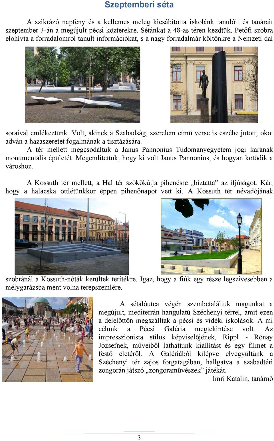 Volt, akinek a Szabadság, szerelem című verse is eszébe jutott, okot adván a hazaszeretet fogalmának a tisztázására.
