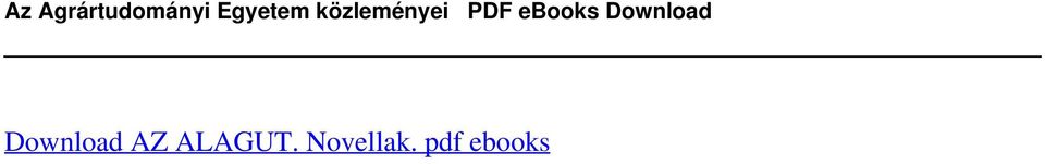 közleményei PDF ebooks Download