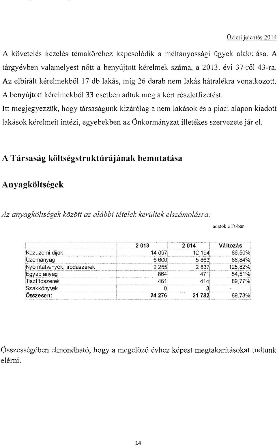 Itt megjegyezzük, hogy társaságunk kizárólag a nem lakások és a piaci alapon kiadott lakások kérelmeit intézi, egyebekben az Önkormányzat illetékes szervezete jár el.