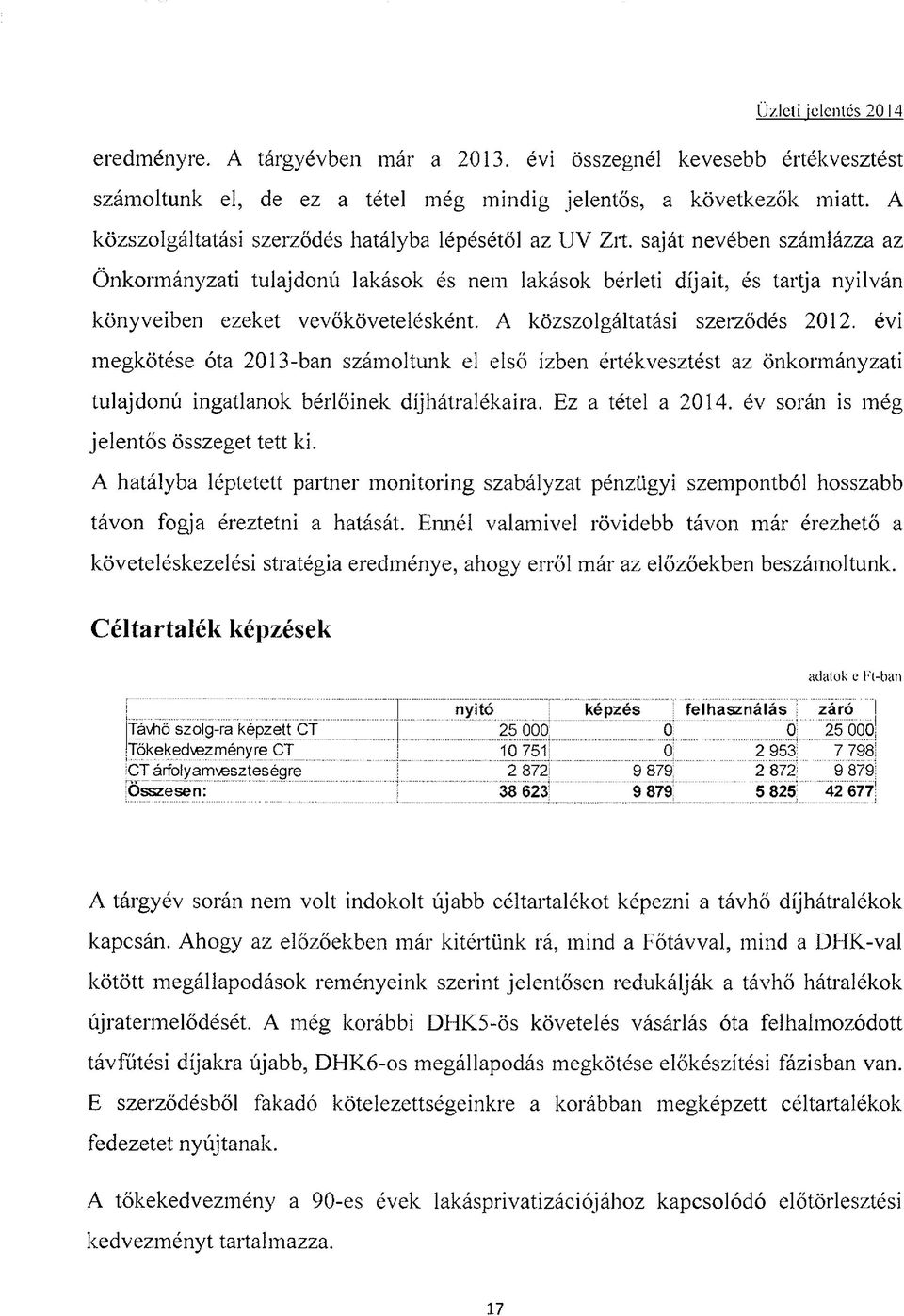 saját nevében számlázza az Önkormányzati tulajdonú lakások és nem lakások bérleti díjait, és tartja nyilván könyveiben ezeket vevőkövetelésként. A közszolgáltatási szerződés 2012.
