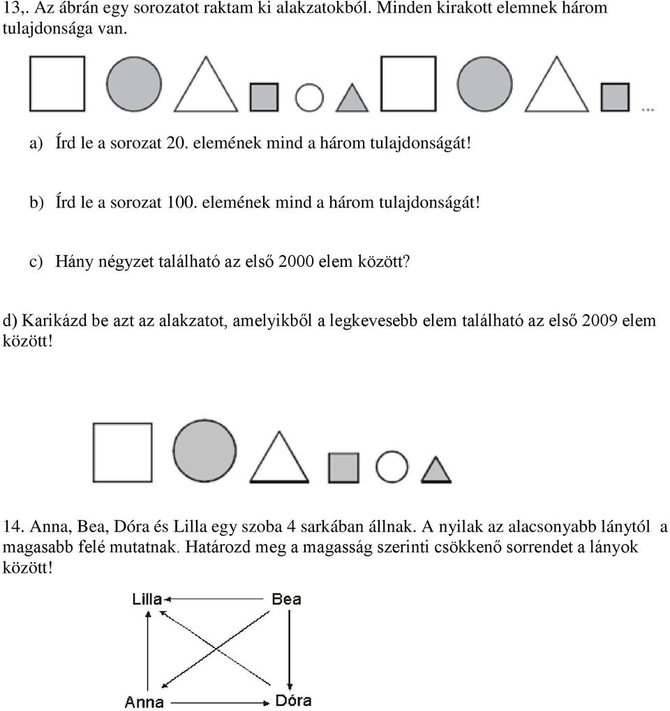 c) Hány négyzet található az első 2000 elem között?