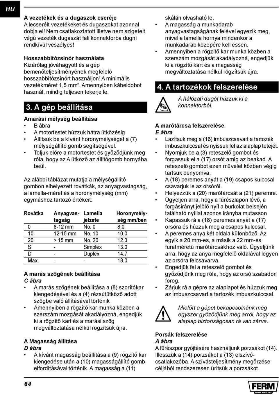 Amennyiben kábeldobot használ, mindig teljesen tekerje le. 3.