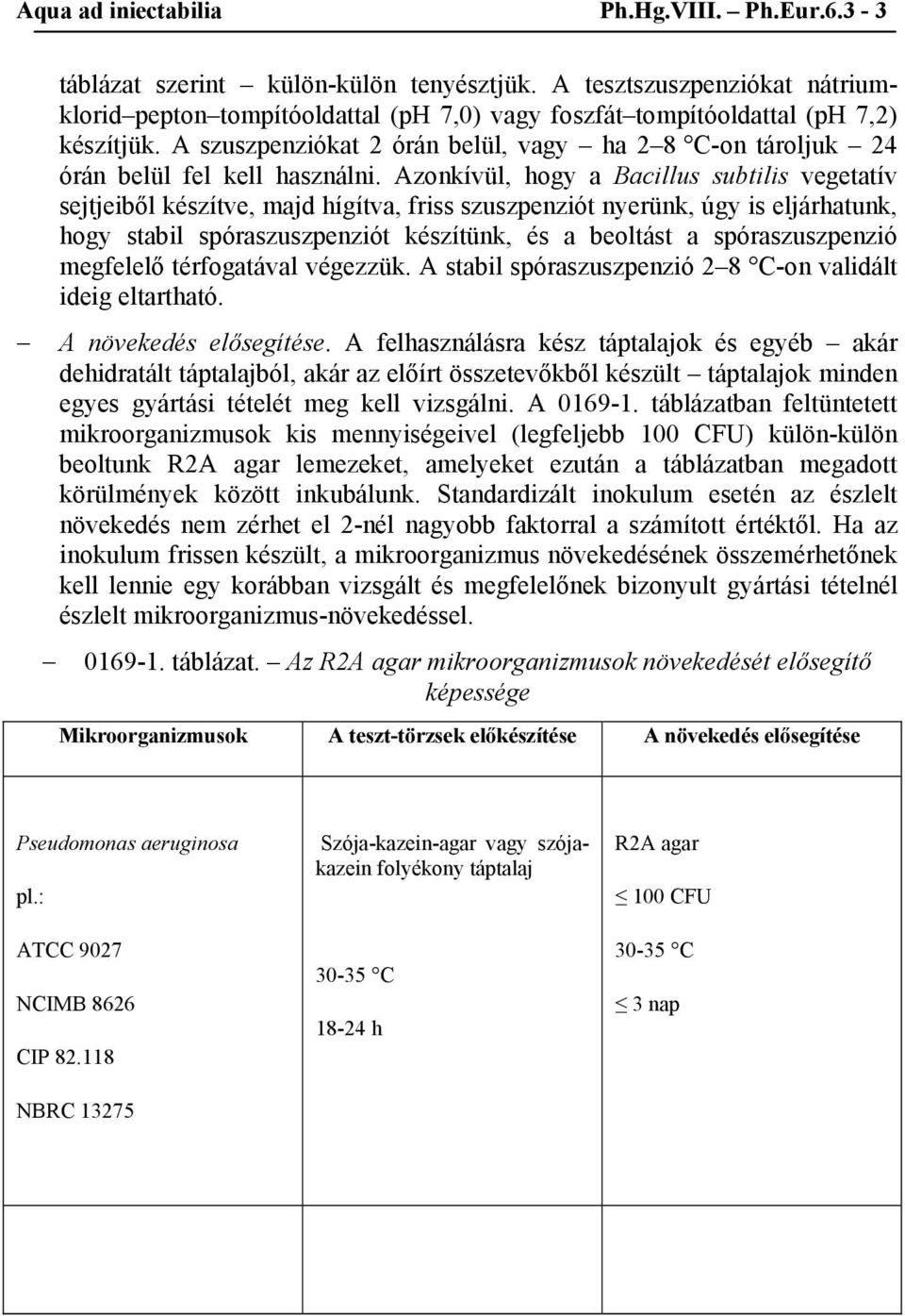 A szuszpenziókat 2 órán belül, vagy ha 2 8 C-on tároljuk 24 órán belül fel kell használni.