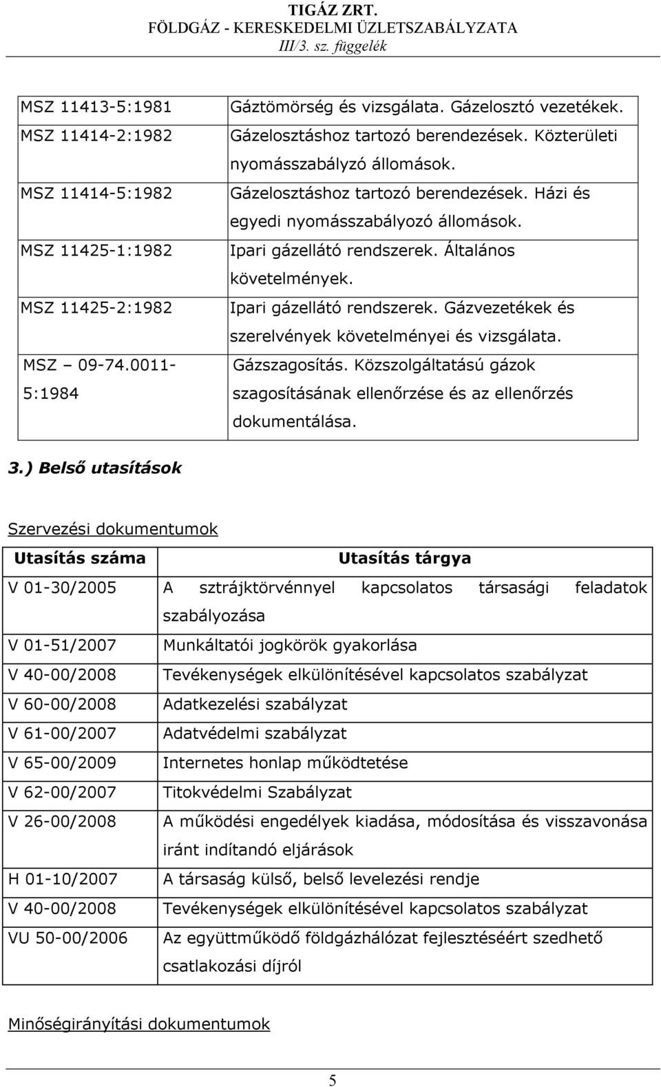 Gázvezetékek és szerelvények követelményei és vizsgálata. Gázszagosítás. Közszolgáltatású gázok szagosításának ellenőrzése és az ellenőrzés dokumentálása. 3.