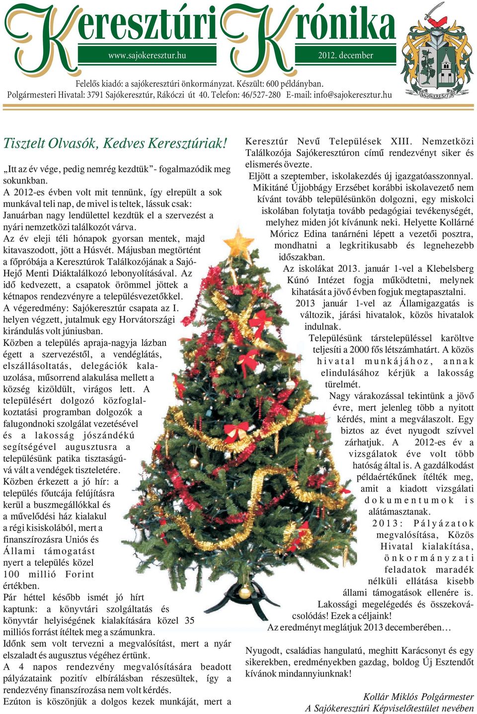 A 2012-es évben volt mit tennünk, így elrepült a sok munkával teli nap, de mivel is teltek, lássuk csak: Januárban nagy lendülettel kezdtük el a szervezést a nyári nemzetközi találkozót várva.