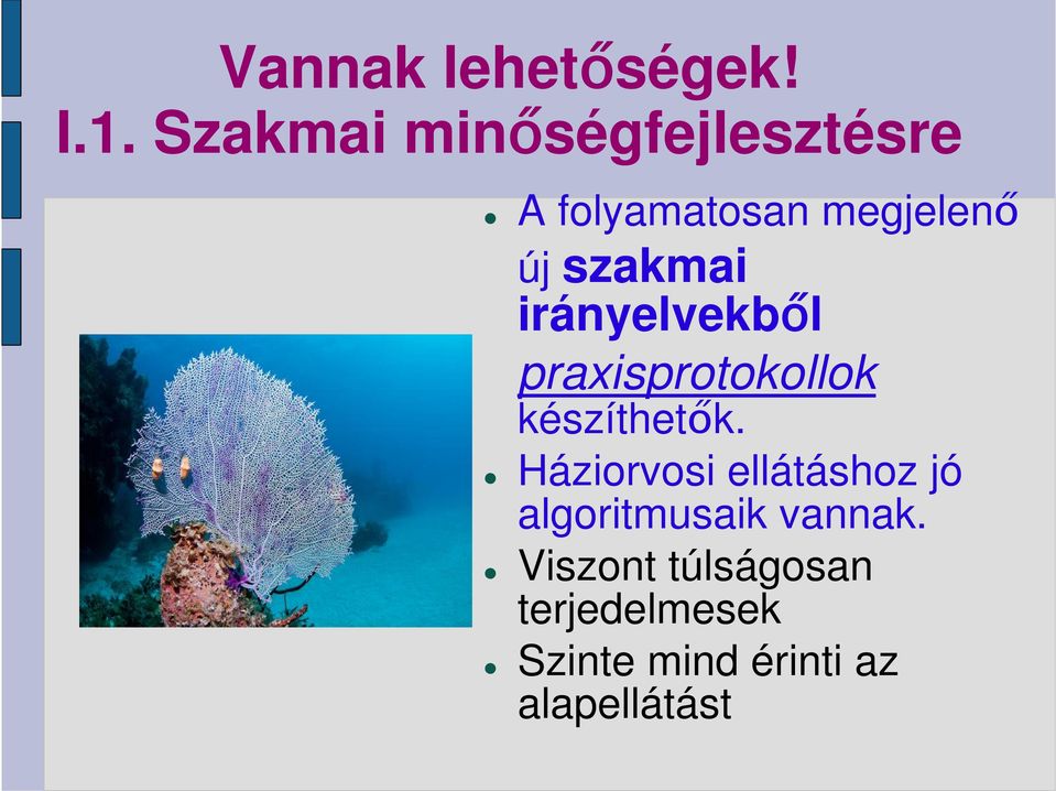 szakmai irányelvekből praxisprotokollok készíthetők.