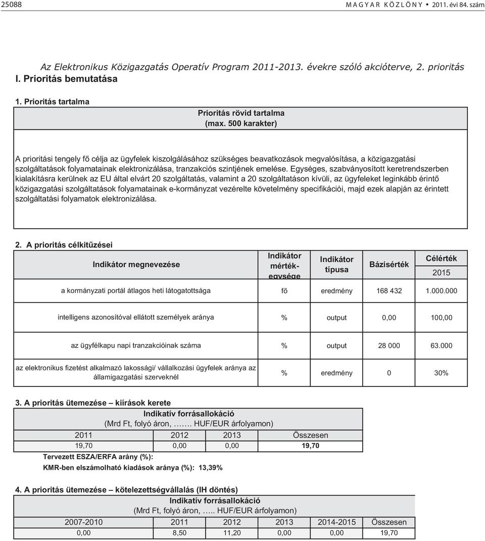 500 karakter) A prioritási tengely f célja az ügyfelek kiszolgálásához szükséges beavatkozások megvalósítása, a közigazgatási szolgáltatások folyamatainak elektronizálása, tranzakciós szintjének