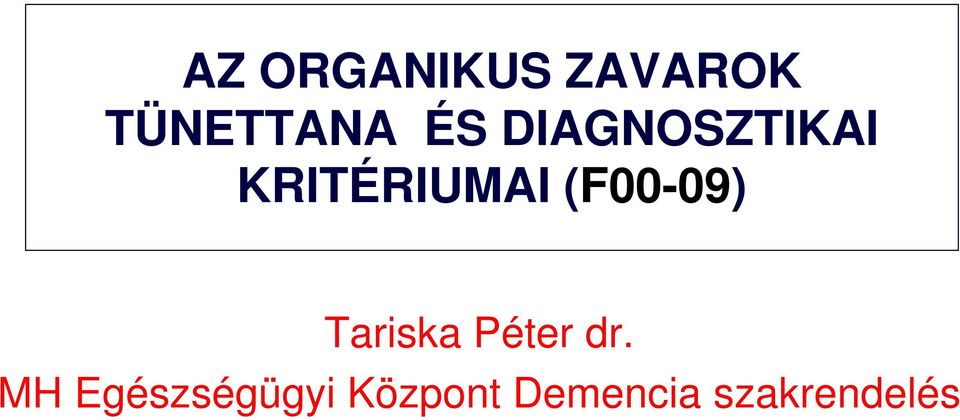 Tariska Péter dr.