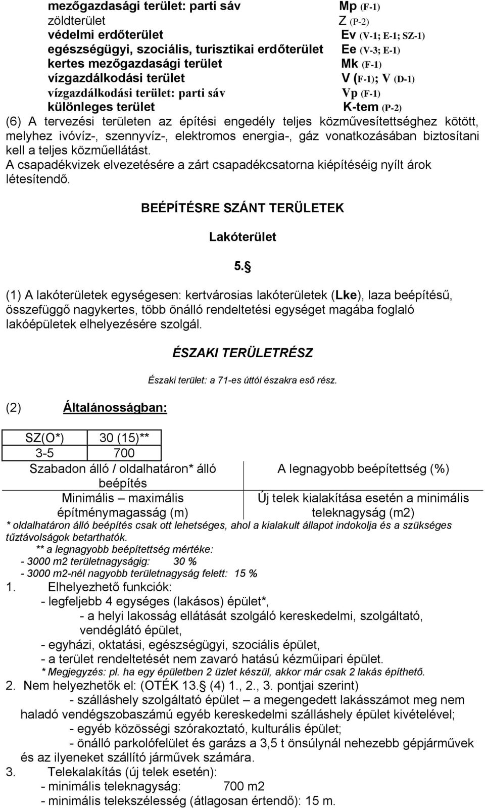 kötött, melyhez ivóvíz-, szennyvíz-, elektromos energia-, gáz vonatkozásában biztosítani kell a teljes közműellátást.