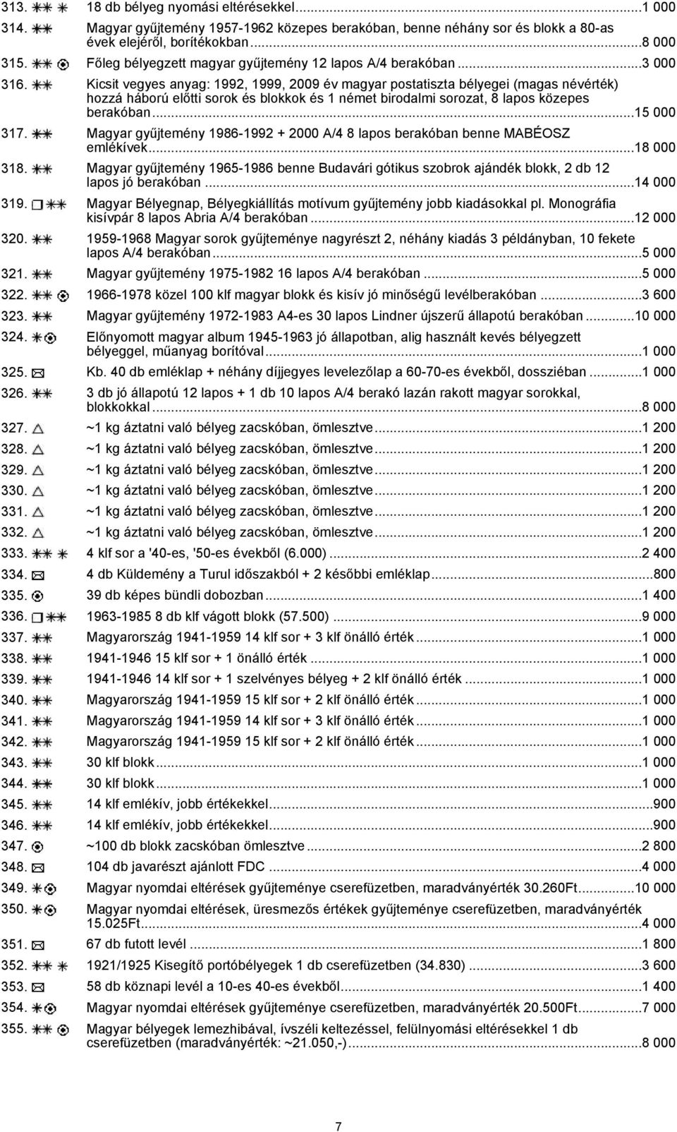 Kicsit vegyes anyag: 1992, 1999, 2009 év magyar postatiszta bélyegei (magas névérték) hozzá háború előtti sorok és blokkok és 1 német birodalmi sorozat, 8 lapos közepes berakóban...15 000 317.