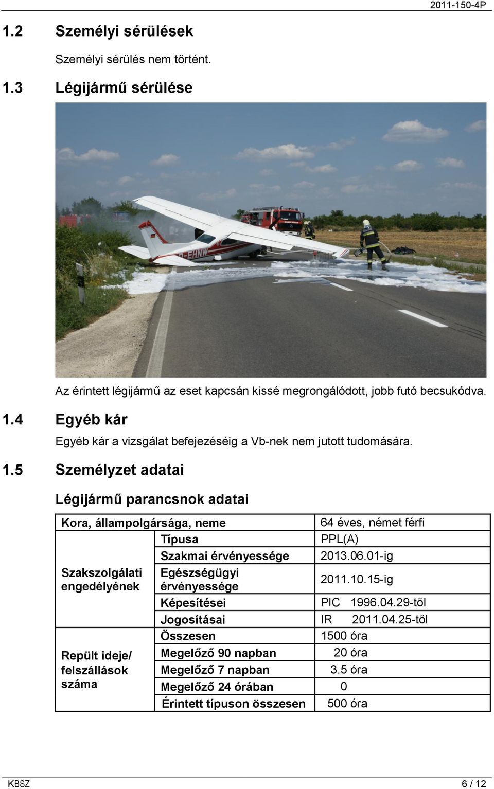 01-ig Szakszolgálati Egészségügyi engedélyének érvényessége 2011.10.15-ig Képesítései PIC 1996.04.