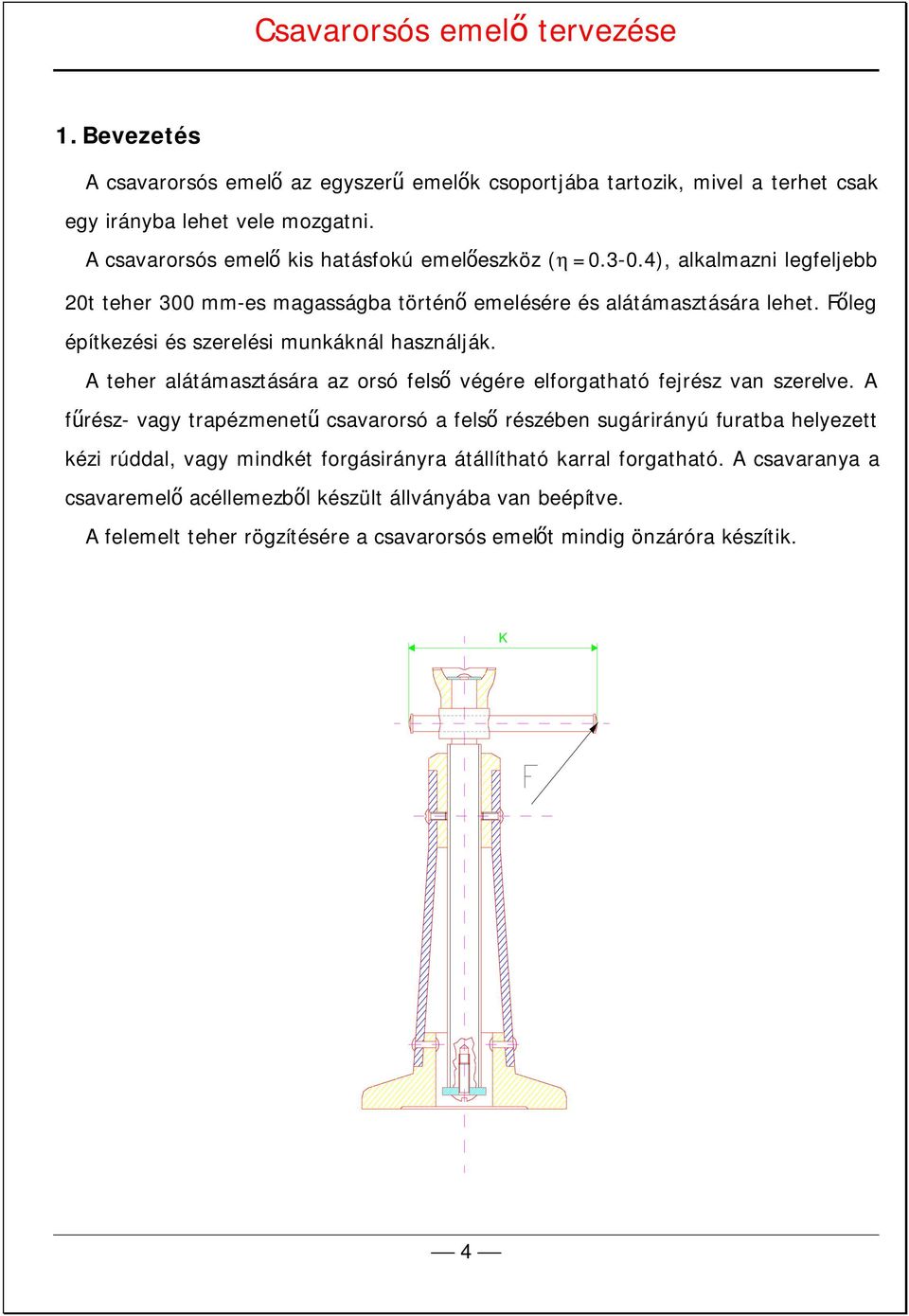 Csavarorsós Emelő Tervezése - PDF Ingyenes letöltés