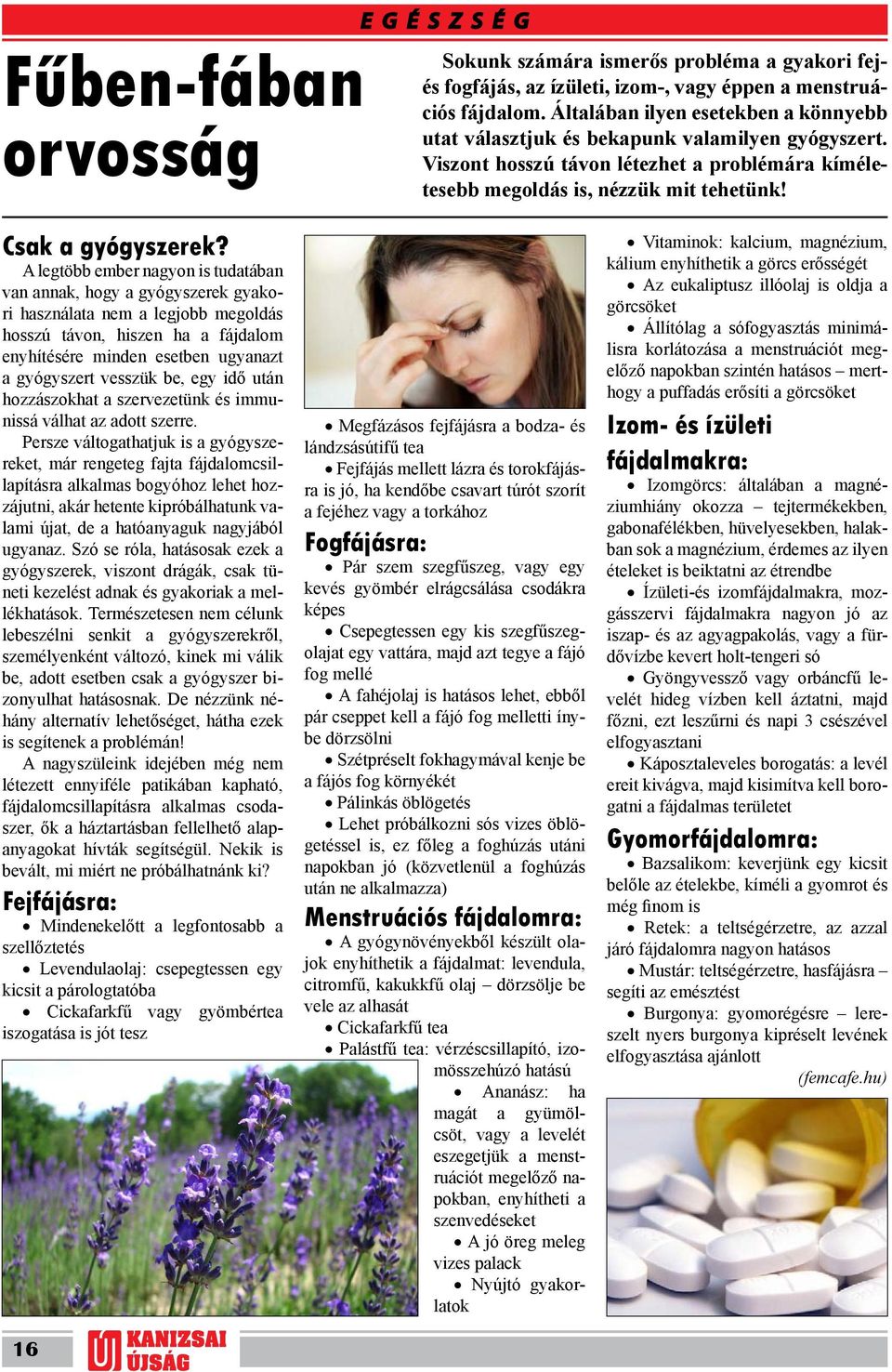 A legtöbb ember nagyon is tudatában van annak, hogy a gyógyszerek gyakori használata nem a legjobb megoldás hosszú távon, hiszen ha a fájdalom enyhítésére minden esetben ugyanazt a gyógyszert vesszük